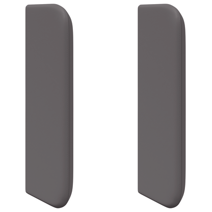 Hoofdbordoren 2 pcs Grijs 40 x 16 x 5 cm Kunstleer