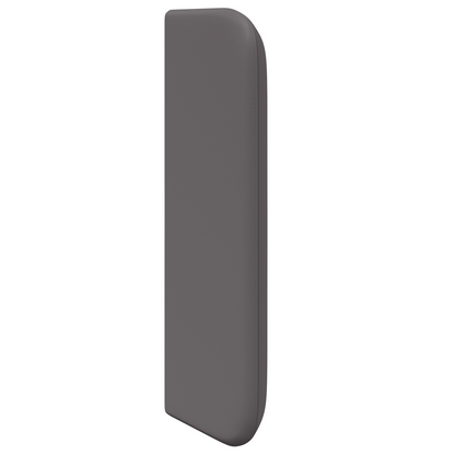 Hoofdbordoren 2 pcs Grijs 40 x 16 x 5 cm Kunstleer