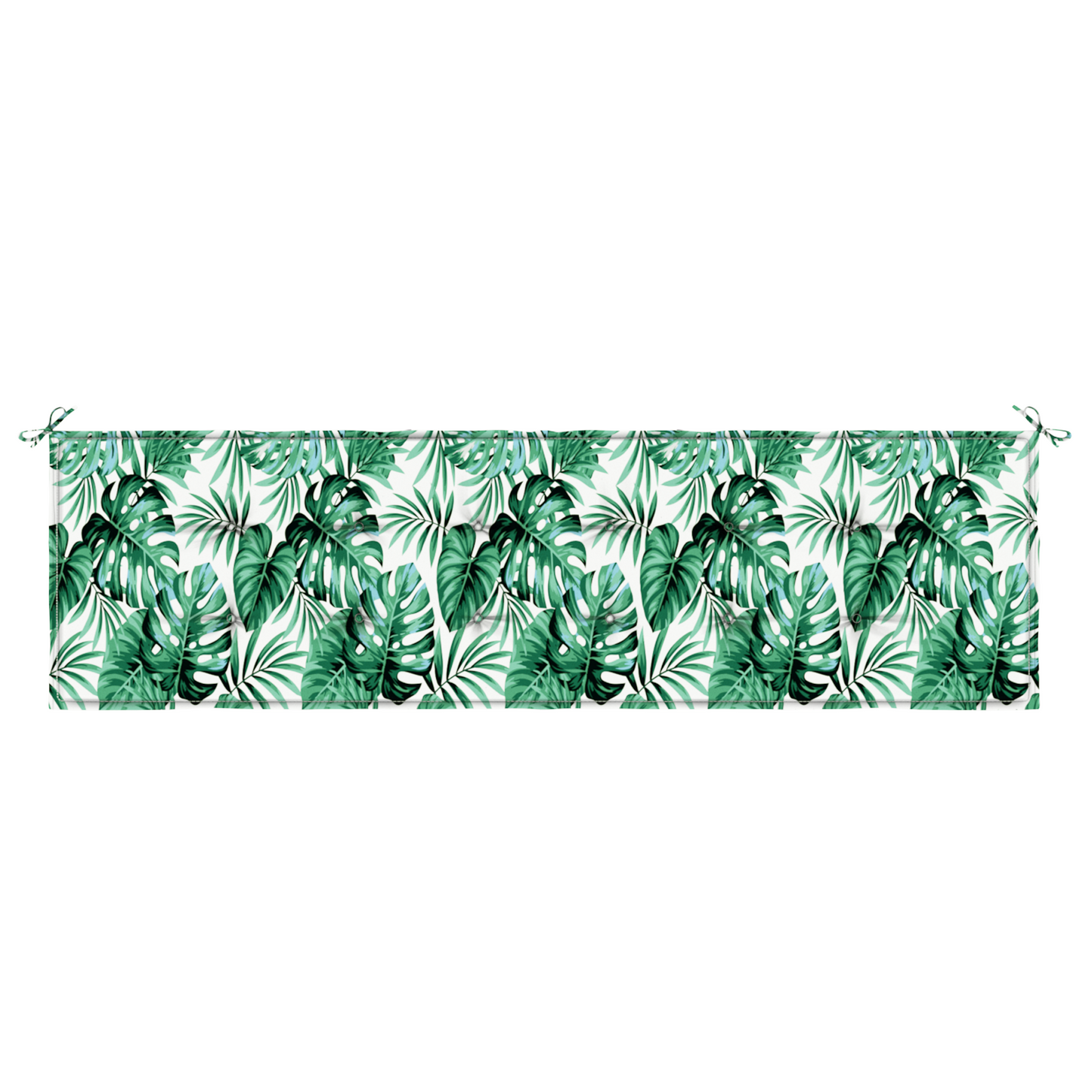 Tuinbankkussen 180x50x4 cm bladpatroon oxford stof