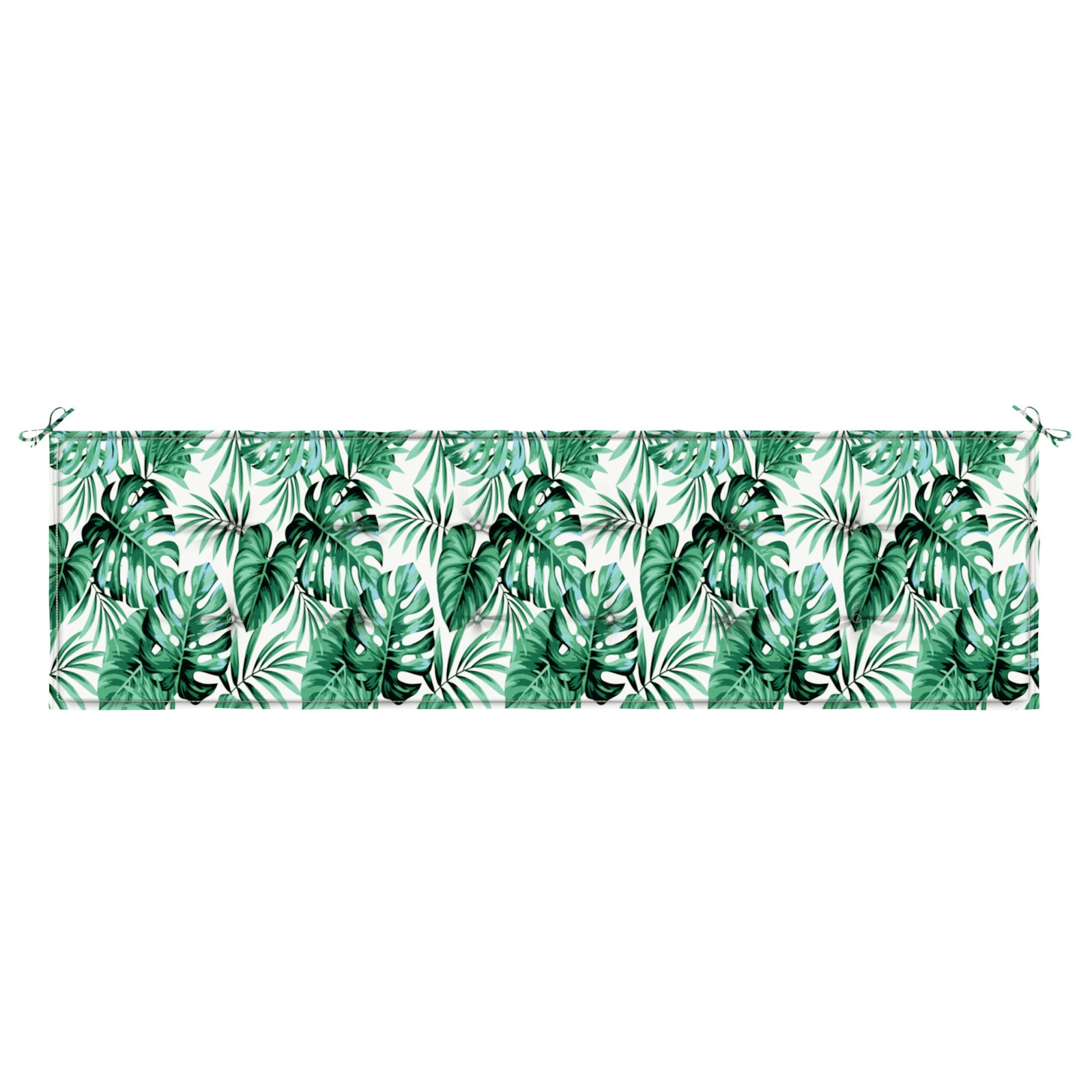 Tuinbankkussen 180x50x4 cm bladpatroon oxford stof