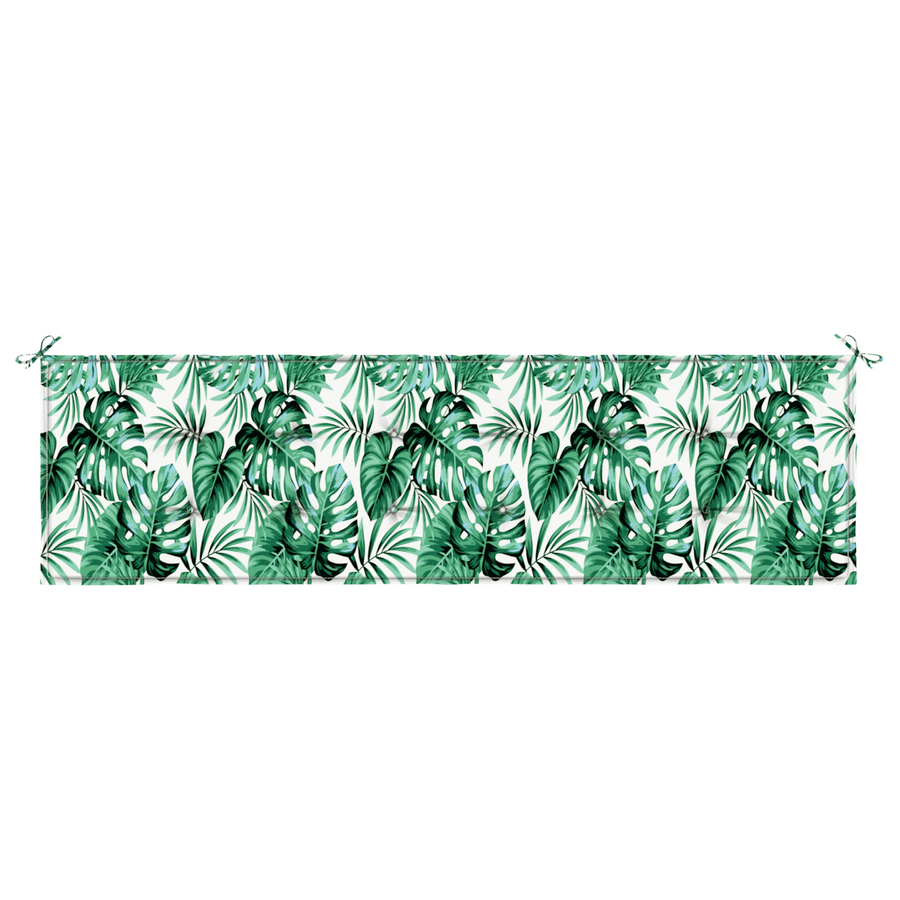 Tuinbankkussen 180x50x4 cm bladpatroon oxford stof
