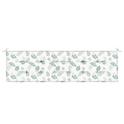 Tuinkussen met Bladerenpatroon - 180x50x4 cm, gemaakt van Oxford-stof