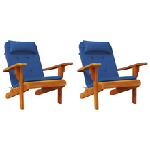 Blauwe Kussen Set Blauw Katoen, Hout Standaard Kussen Set