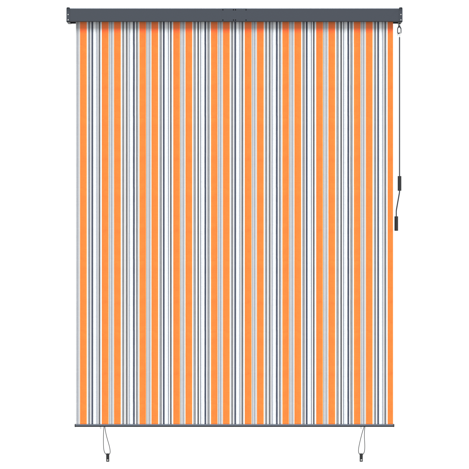 Buiten Rolgordijn Gestreept Verstelbaar Geel en blauw 200 x 250 cm Stof
