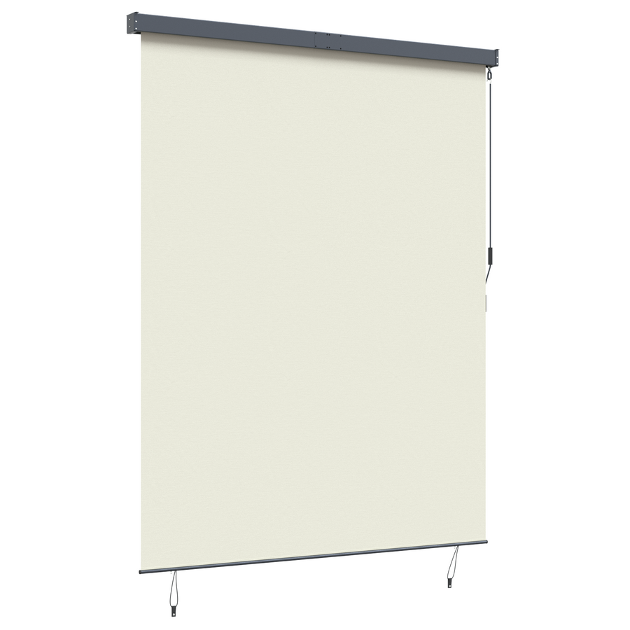 Buiten Rolgordijn Gestreept Verstelbaar Crème 200 x 250 cm Stof