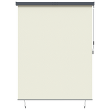 Buiten Rolgordijn Gestreept Verstelbaar Crème 200 x 250 cm Stof