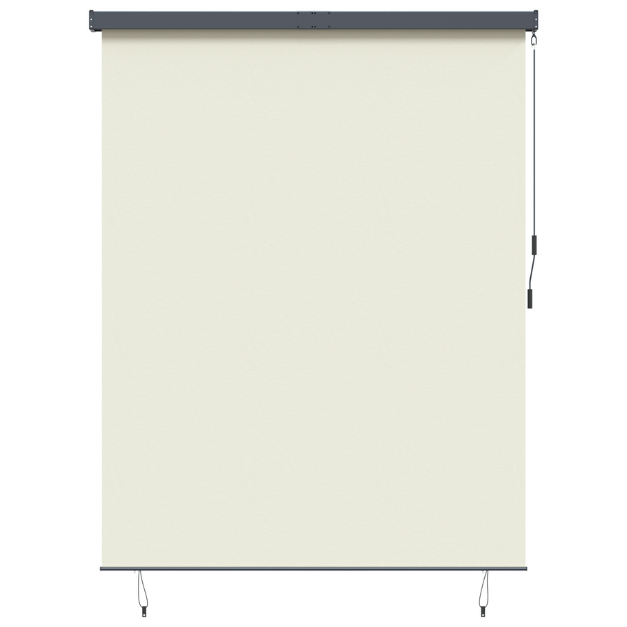 Buiten Rolgordijn Gestreept Verstelbaar Crème 200 x 250 cm Stof