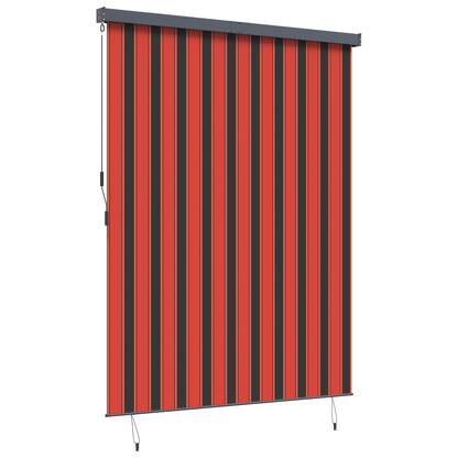 Buiten Rolgordijn Gestreept Verstelbaar Oranje en bruin 200 x 250 cm Stof
