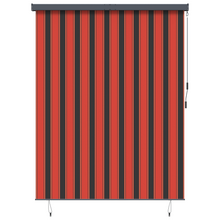 Buiten Rolgordijn Gestreept Verstelbaar Oranje en bruin 200 x 250 cm Stof