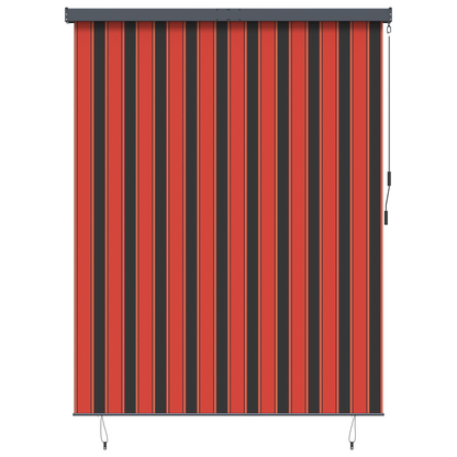 Buiten Rolgordijn Gestreept Verstelbaar Oranje en bruin 200 x 250 cm Stof