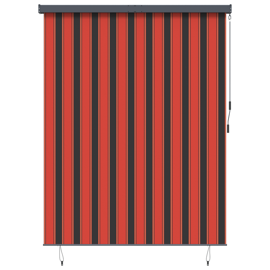 Buiten Rolgordijn Gestreept Verstelbaar Oranje en bruin 200 x 250 cm Stof