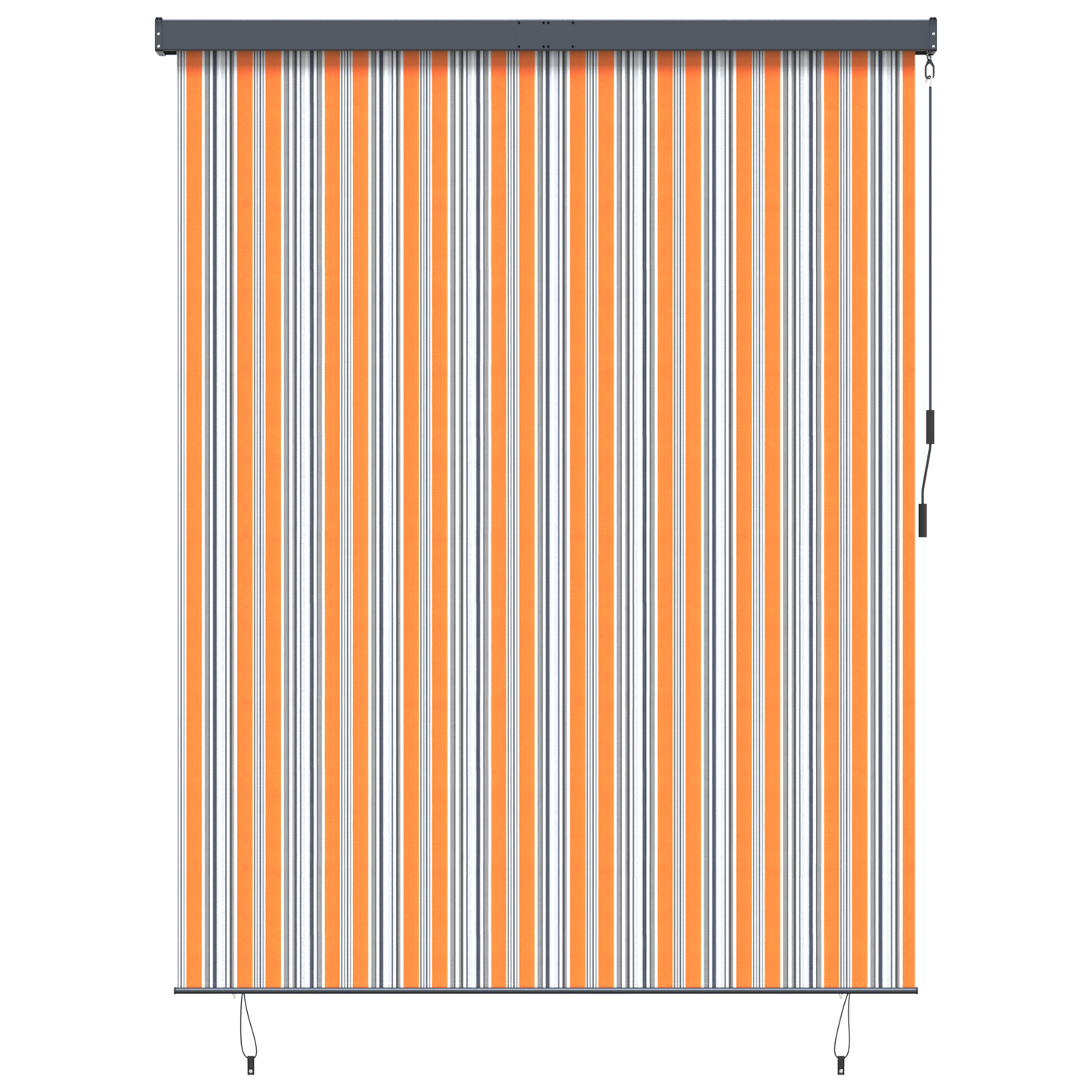 Buiten Rolgordijn Gestreept Verstelbaar Geel en blauw 220 x 250 cm Stof
