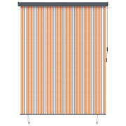 Rolgordijn geel blauw 220x250 cm stof