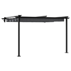 Pergola 300x300x200 cm antraciet staal