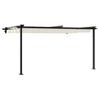 Prieel 400x300 cm crème staal wandmontage