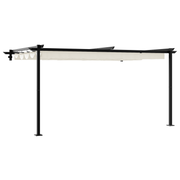 Prieel 400x300 cm crème staal wandmontage
