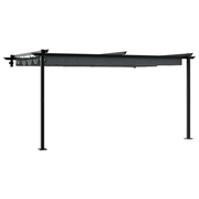 Pergola 400x300 cm antraciet staal wandmontage