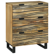 Dressoir massief mangohout 60x33.5x75 cm bruin