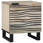Nachtkastje 40x33x46 cm massief acaciahout bruin