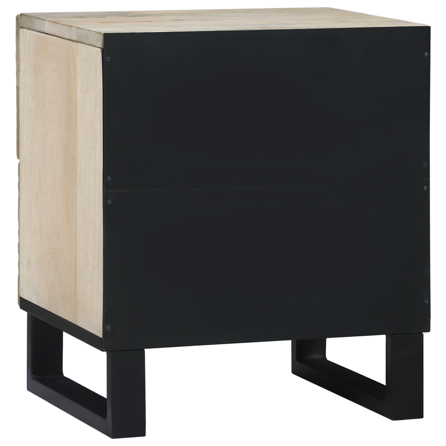 Nachtkastjes met lade 2 pcs Walnotenhout 40 x 33.5 x 46 cm