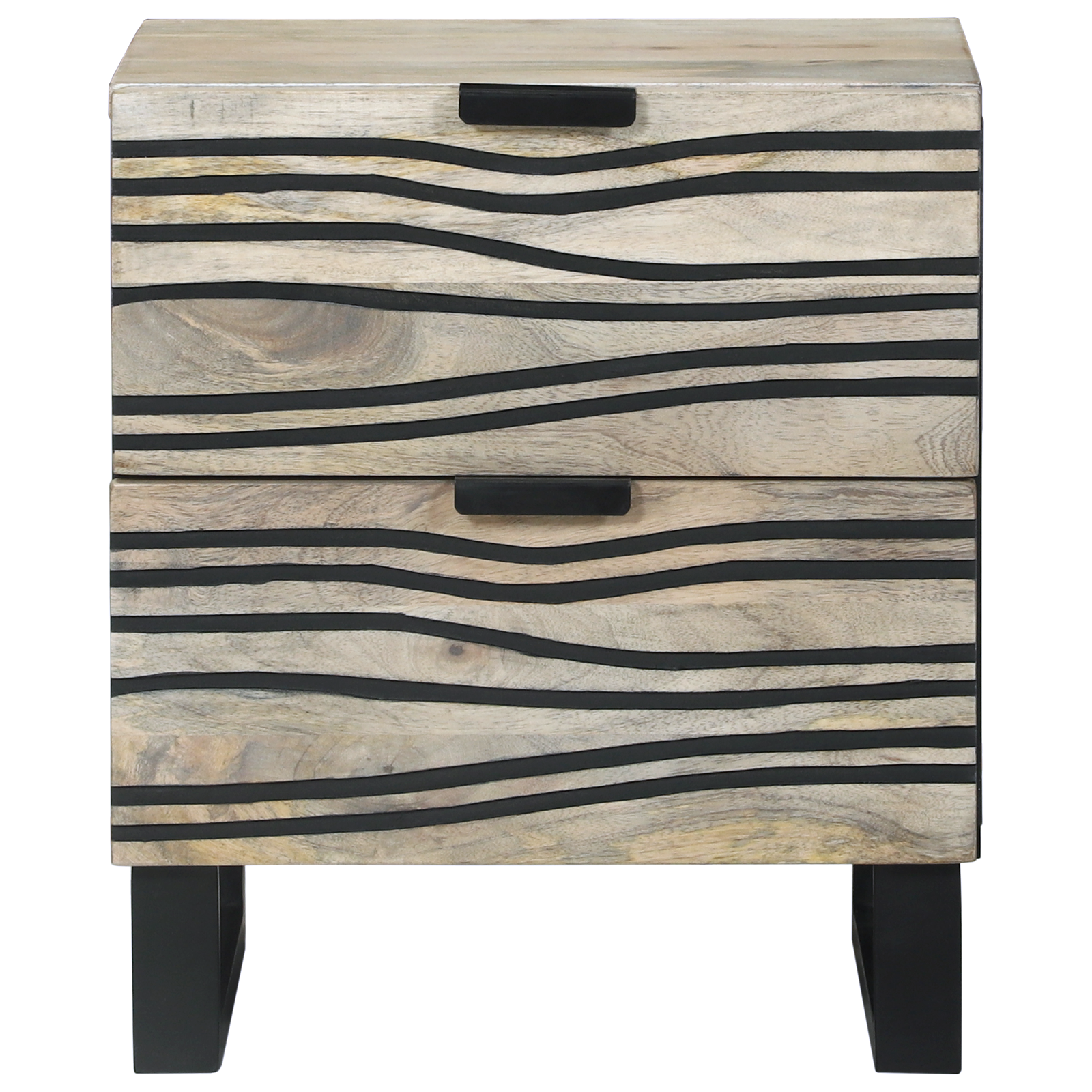 Nachtkastjes met lade 2 pcs Walnotenhout 40 x 33.5 x 46 cm