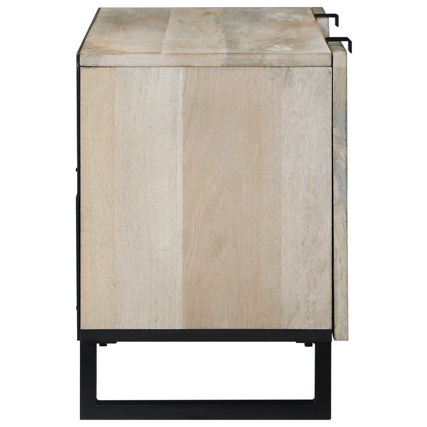 Entertainment Centra & TV Stands met plank met opslag met de deur Wit en zwart