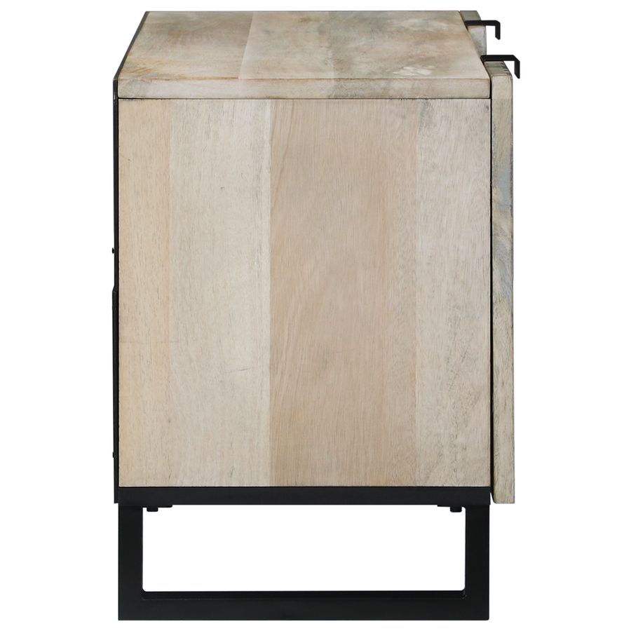 Entertainment Centra & TV Stands met plank met opslag met de deur Wit en zwart