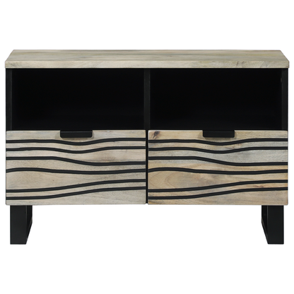 Entertainment Centra & TV Stands Wit en zwart 70 x 33.5 x 46 cm