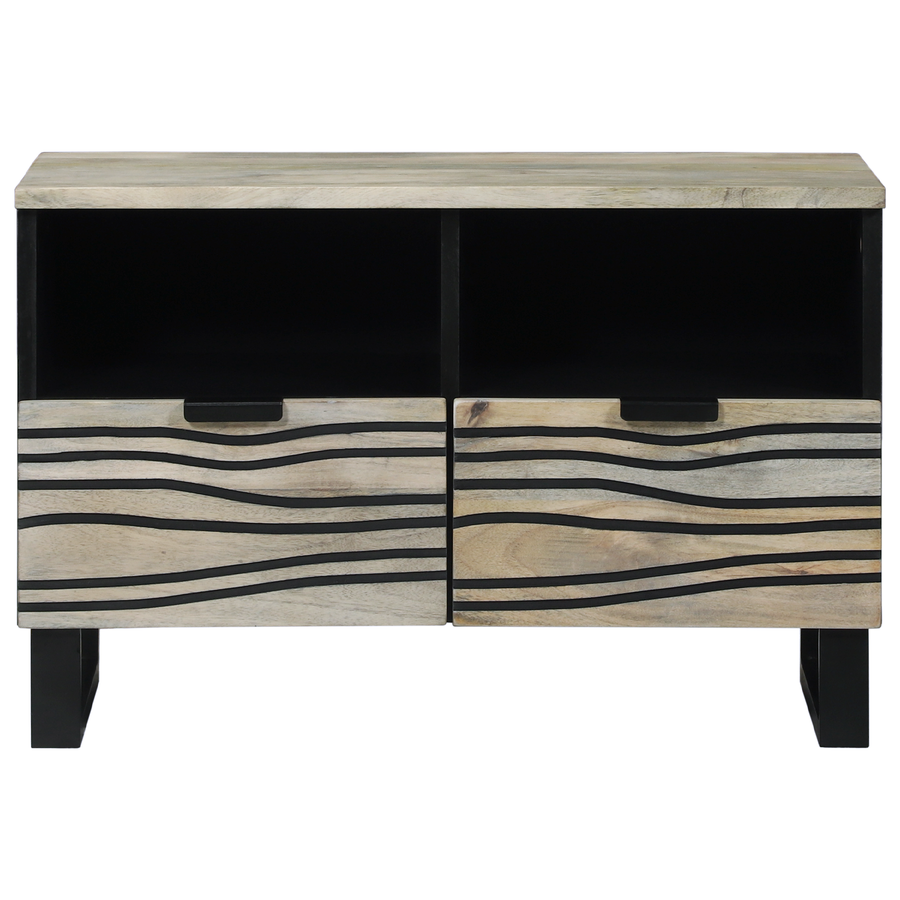 Entertainment Centra & TV Stands Wit en zwart 70 x 33.5 x 46 cm