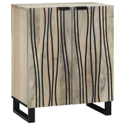 Dressoir 60x33,5x75 cm wit massief mango hout
