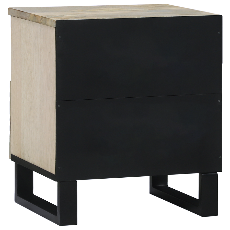 Nachtkastjes met lade Wit en zwart 40 x 33 x 46 cm