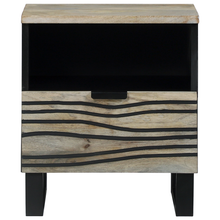 Nachtkastjes met lade Wit en zwart 40 x 33 x 46 cm