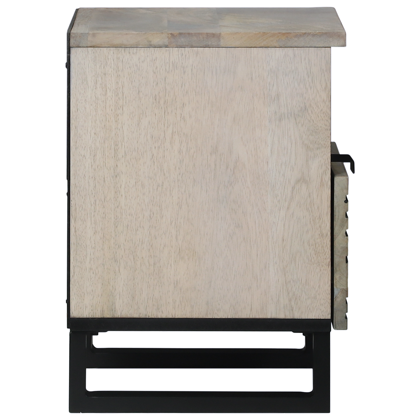 Nachtkastjes met lade Wit en zwart 40 x 33 x 46 cm