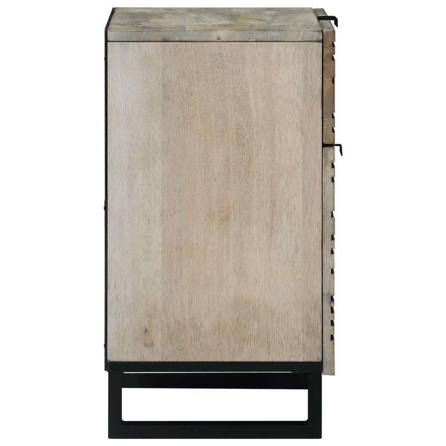 Nachtkastjes met lade Wit en zwart 50 x 33 x 60 cm