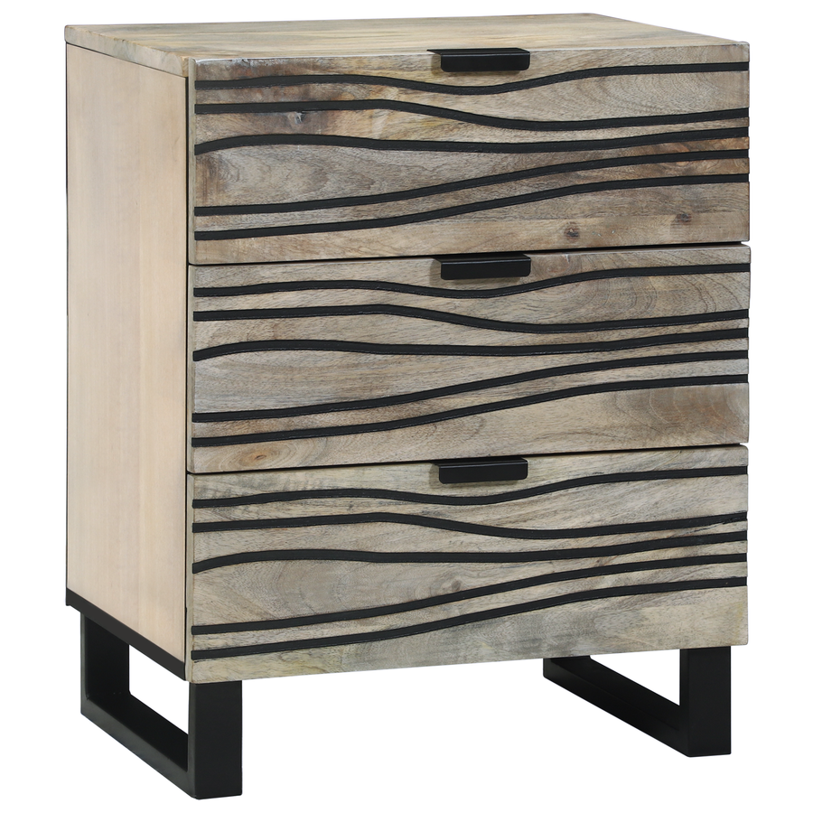 Nachtkastjes met lade Wit en zwart 50 x 33 x 60 cm
