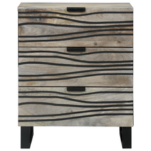 Nachtkastjes met lade Wit en zwart 50 x 33 x 60 cm
