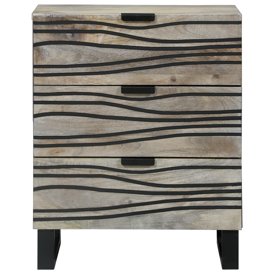Nachtkastjes met lade Wit en zwart 50 x 33 x 60 cm