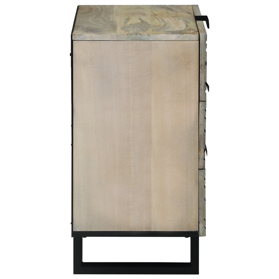 Nachtkastjes met lade Wit en zwart 50 x 33 x 60 cm