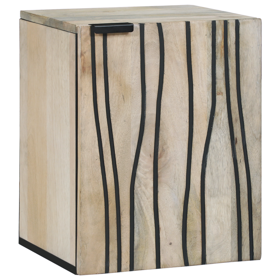 Wastafelkast met plank met opslag met de deur Bruin 38 x 33.5 x 48 cm