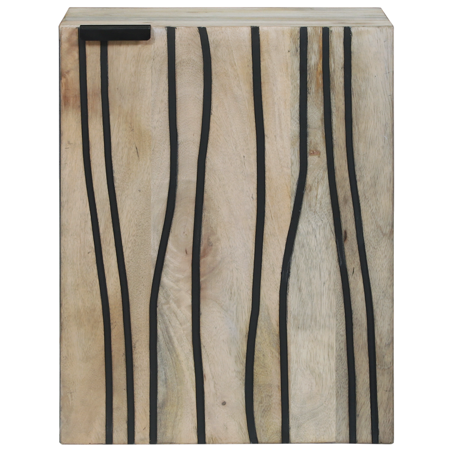 Wastafelkast met plank met opslag met de deur Bruin 38 x 33.5 x 48 cm