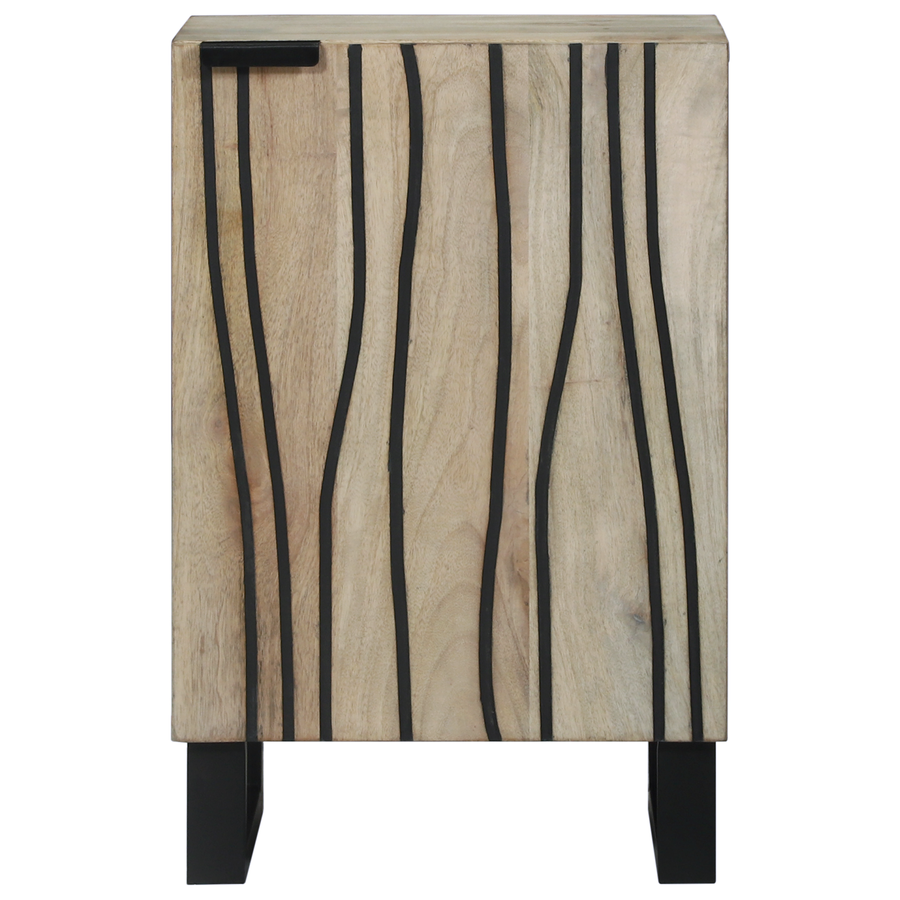 Badkamer Kast met plank met opslag met de deur Bruin, Zwart 38 x 33.5 x 58 cm