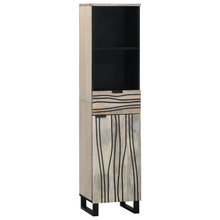 Badkamer Kast met lade met plank met opslag met de deur Bruin, Zwart 38 x 33.5 x 160 cm