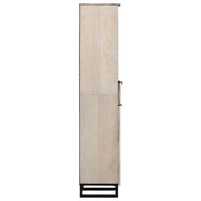 Badkamer Kast met lade met plank met opslag met de deur Bruin, Zwart 38 x 33.5 x 160 cm
