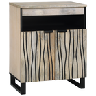 Cd-opbergkast 60x33x75 cm wit zwart