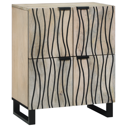 Media-opslagkasten en rekken Wit en zwart 60 x 33.5 x 75 cm