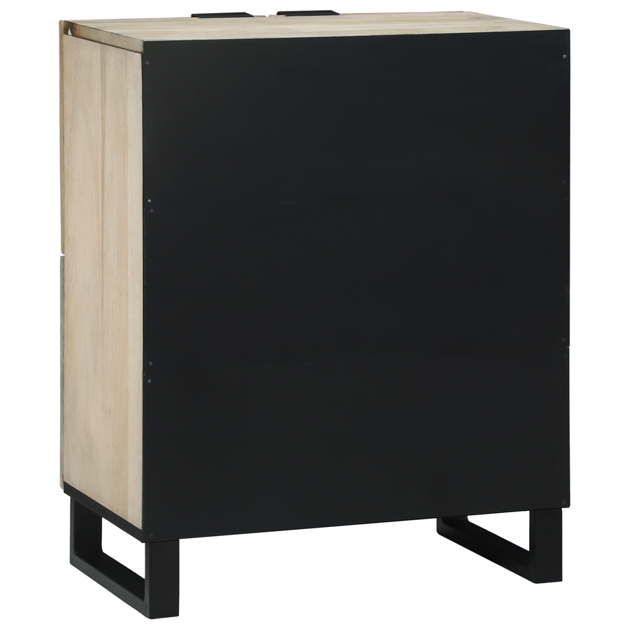 Media-opslagkasten en rekken Wit en zwart 60 x 33.5 x 75 cm