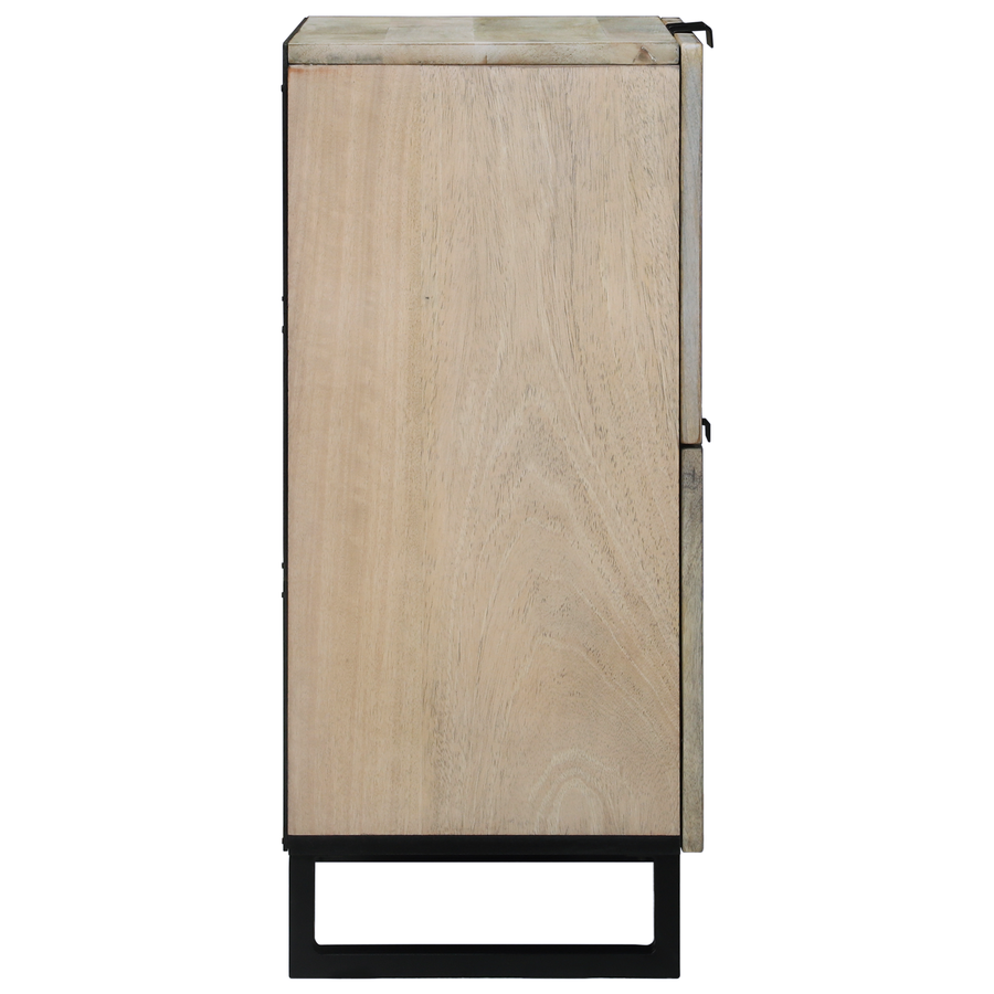Media-opslagkasten en rekken Wit en zwart 60 x 33.5 x 75 cm