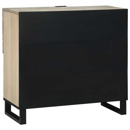 Media-opslagkasten en rekken Wit en zwart 80 x 33.5 x 75 cm