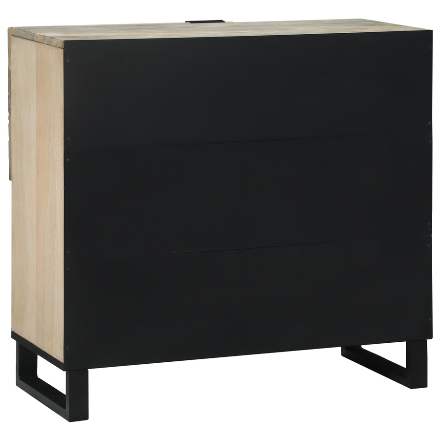 Media-opslagkasten en rekken Wit en zwart 80 x 33.5 x 75 cm