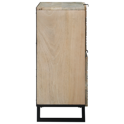 Media-opslagkasten en rekken Wit en zwart 80 x 33.5 x 75 cm